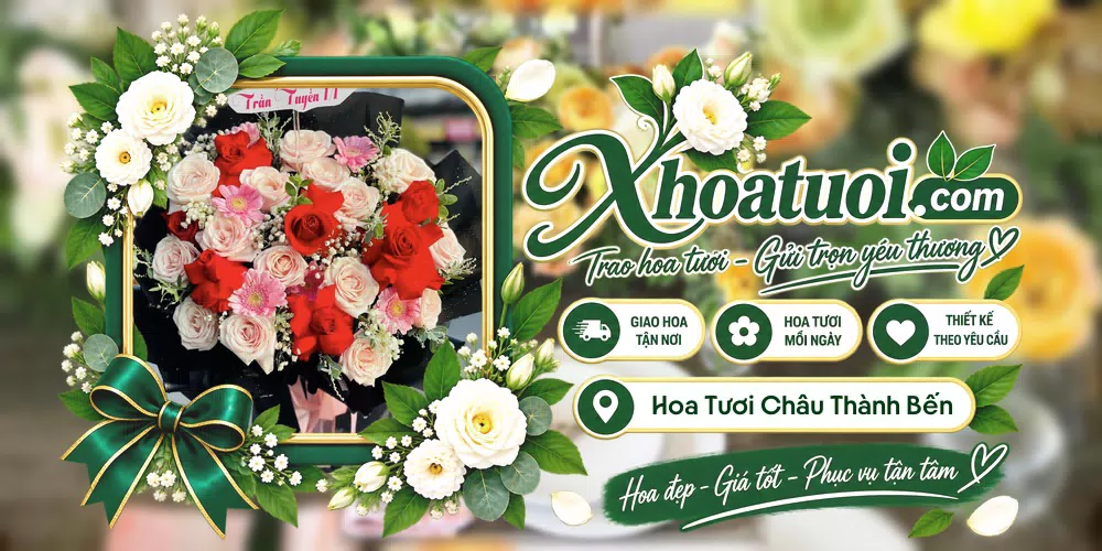 Mẫu hoa tươi đặt giao tại Xã Phú Túc, Tỉnh Vĩnh Long