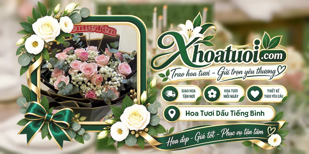 Shop hoa tươi Dầu Tiếng Bình Dương hỗ trợ chọn mẫu theo dịp và nhu cầu