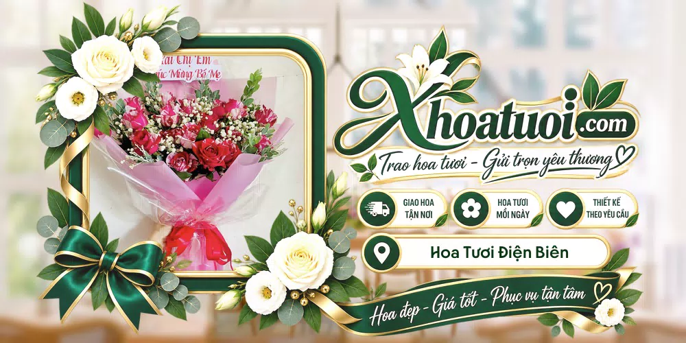 Shop hoa tươi Điện Biên hỗ trợ chọn mẫu theo dịp và nhu cầu