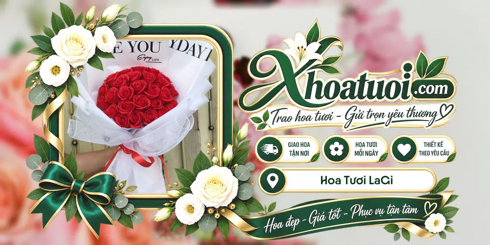 Mẫu hoa tươi đặt giao tại LaGi