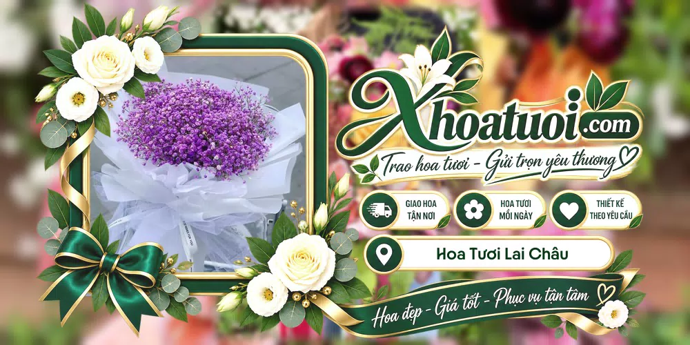 Shop hoa tươi Lai Châu hỗ trợ chọn mẫu theo dịp và nhu cầu