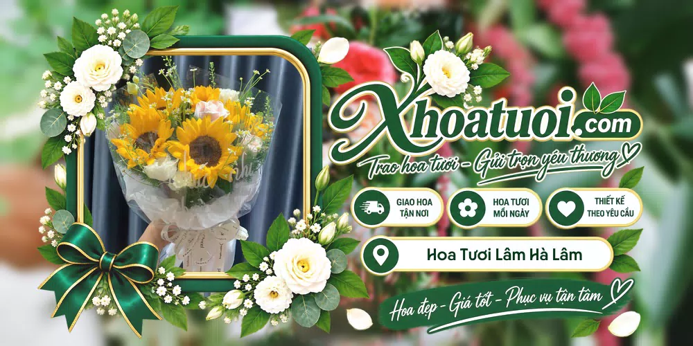 Mẫu hoa tươi đặt giao tại Lâm Hà, Lâm Đồng