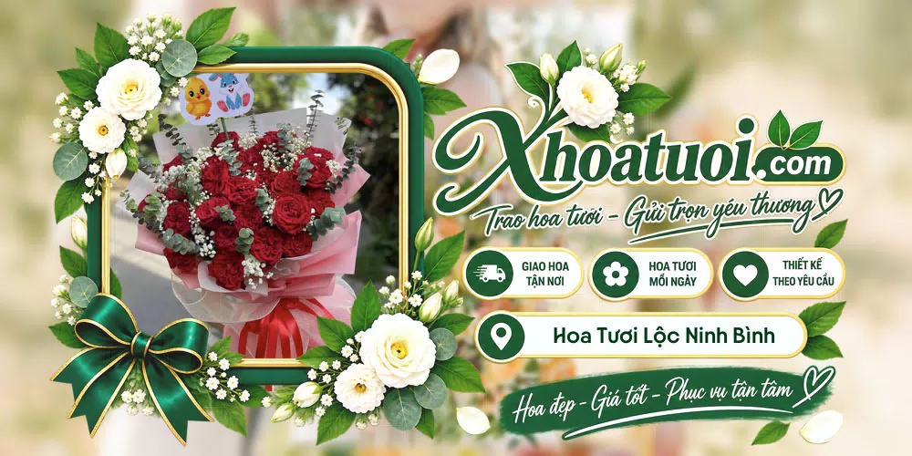 Mẫu hoa tươi đặt giao tại Lộc Ninh Bình Phước