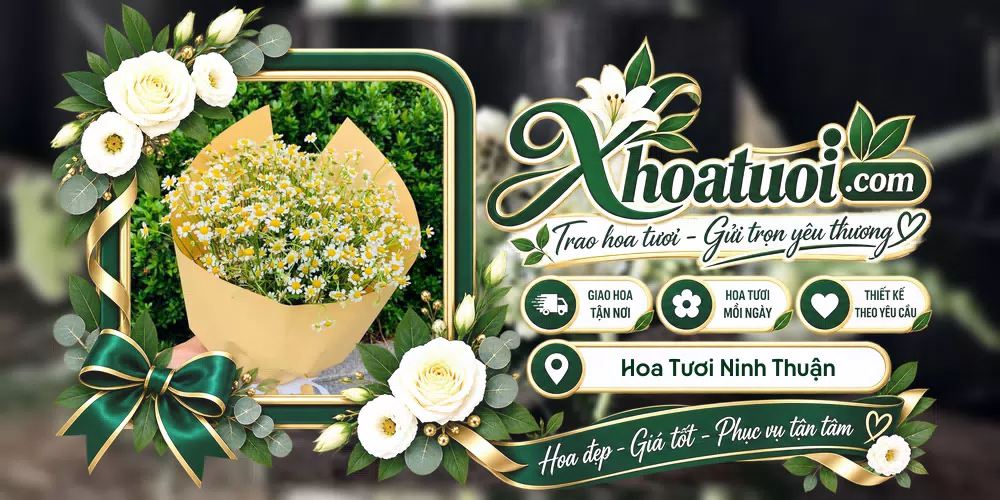 Mẫu hoa tươi đặt giao tại Ninh Thuận