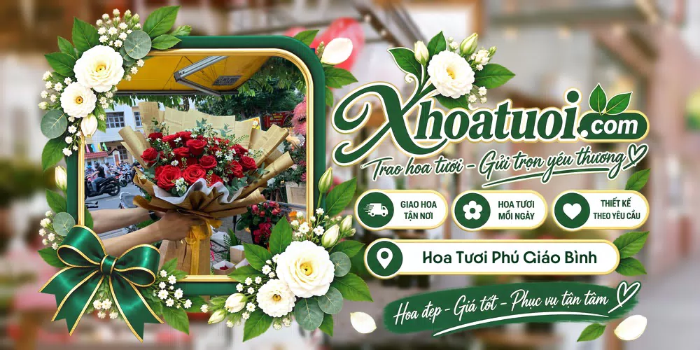 Mẫu hoa tươi đặt giao tại Phú Giáo, Bình Dương