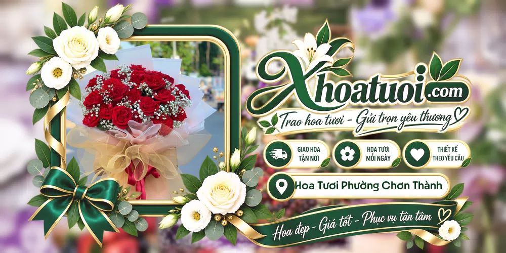 Shop hoa tươi Phường Chơn Thành, Đồng Nai hỗ trợ chọn mẫu theo dịp và nhu cầu