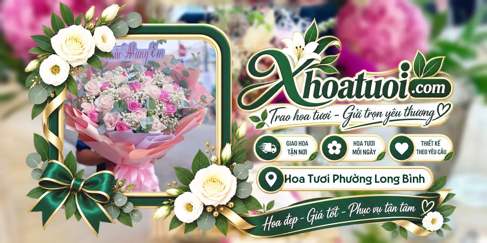 Shop hoa tươi Phường Long Bình, Đồng Nai hỗ trợ chọn mẫu theo dịp và phong cách