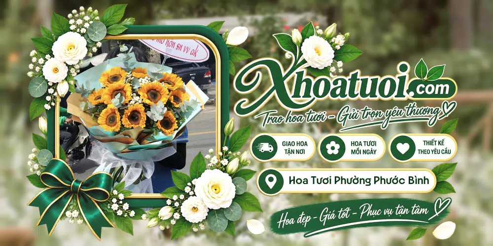 Shop hoa tươi Phường Phước Bình, Đồng Nai hỗ trợ chọn mẫu theo dịp và nhu cầu