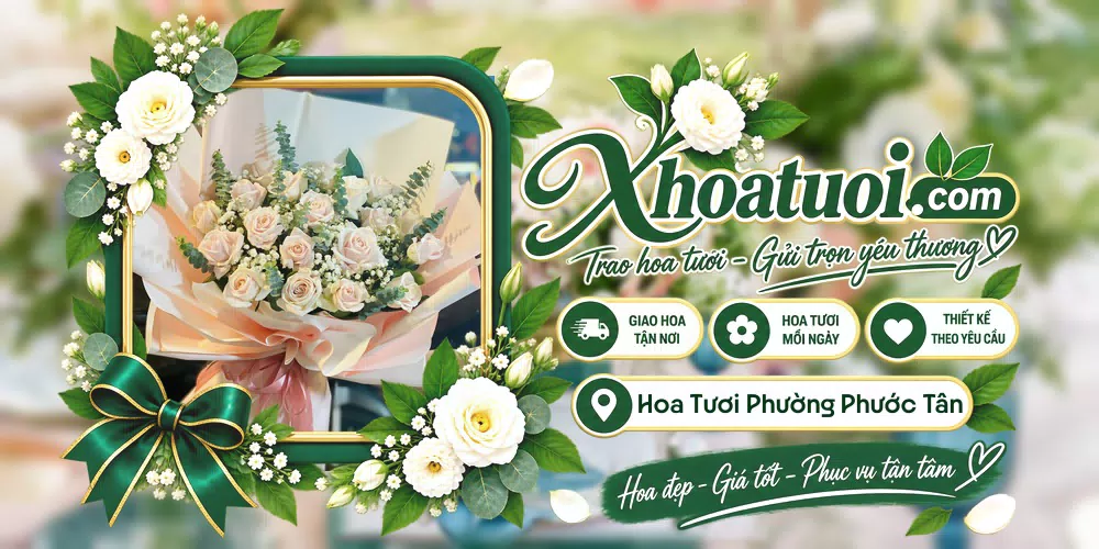 Shop hoa tươi Phường Phước Tân, Đồng Nai hỗ trợ chọn mẫu theo dịp và phong cách