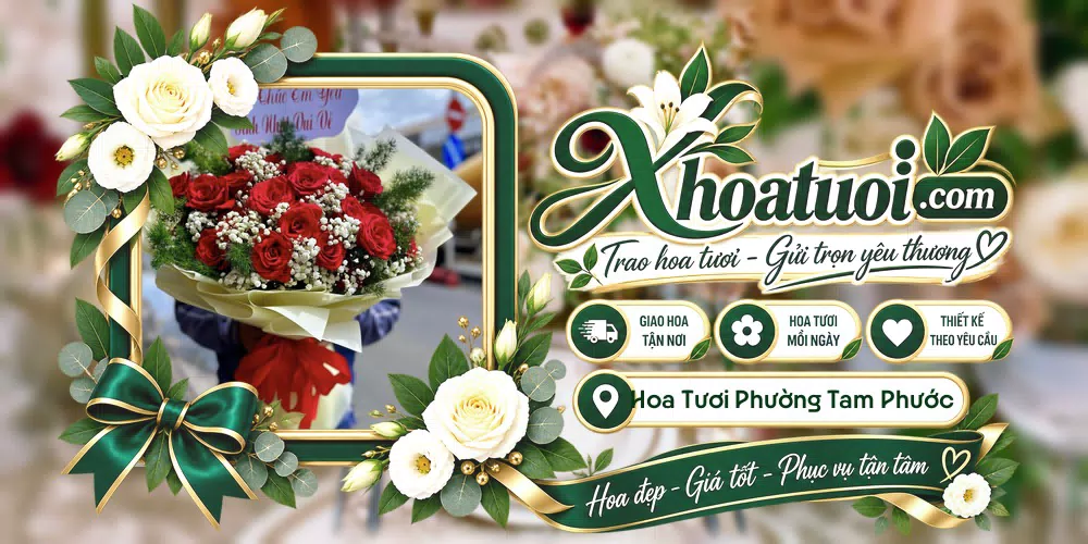 Shop hoa tươi Phường Tam Phước, Đồng Nai hỗ trợ chọn mẫu theo dịp và phong cách