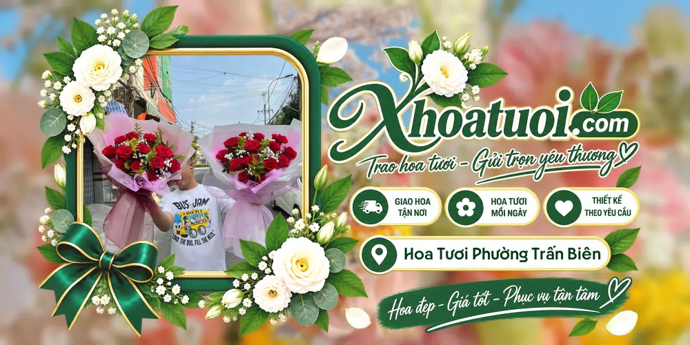 Shop hoa tươi Phường Trấn Biên, Đồng Nai hỗ trợ chọn mẫu theo dịp và phong cách