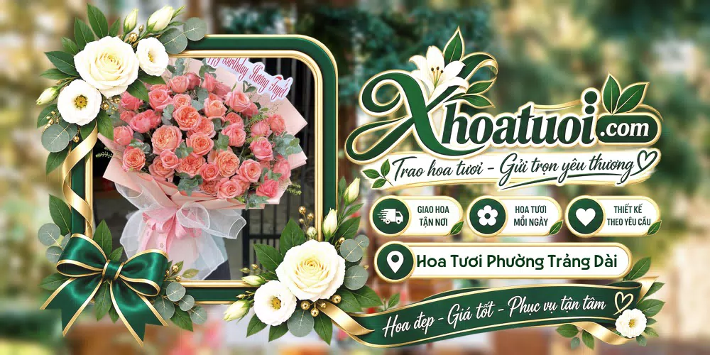 Shop hoa tươi Phường Trảng Dài, Đồng Nai hỗ trợ chọn mẫu theo dịp và phong cách