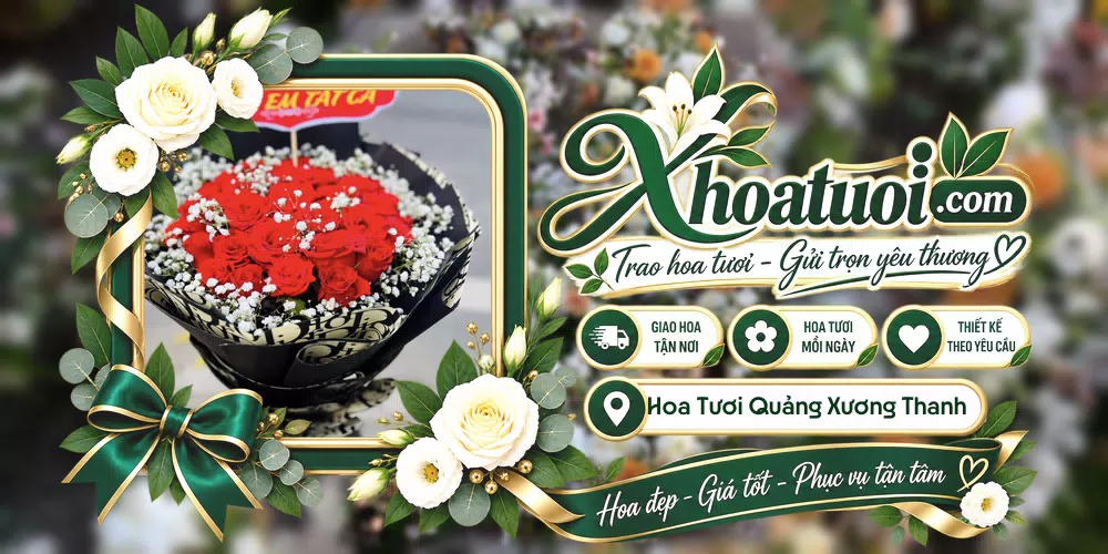 Mẫu hoa tươi đặt giao tại Quảng Xương Thanh Hóa