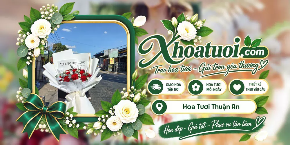 Mẫu hoa tươi đặt giao tại Thuận An