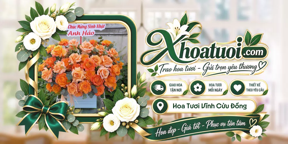 Mẫu hoa tươi đặt giao tại Vĩnh Cửu, Đồng Nai