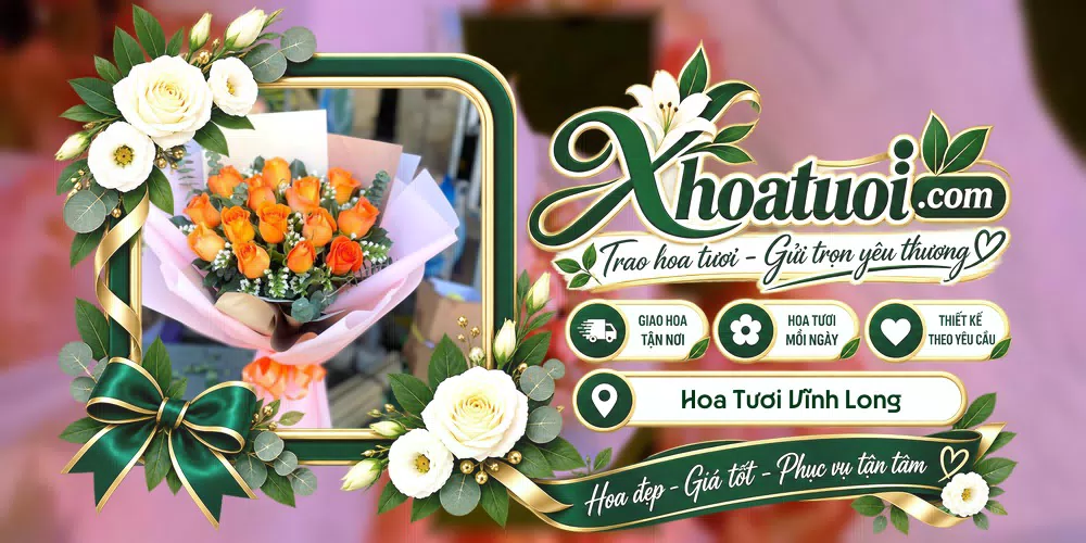 Shop hoa tươi Vĩnh Long hỗ trợ chọn mẫu theo dịp và nhu cầu