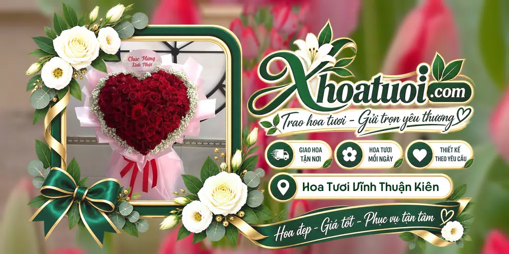 Mẫu hoa tươi đặt giao tại Vĩnh Thuận Kiên Giang