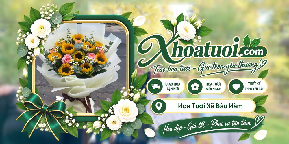 Shop hoa tươi Xã Bàu Hàm, Đồng Nai hỗ trợ chọn mẫu theo dịp và nhu cầu