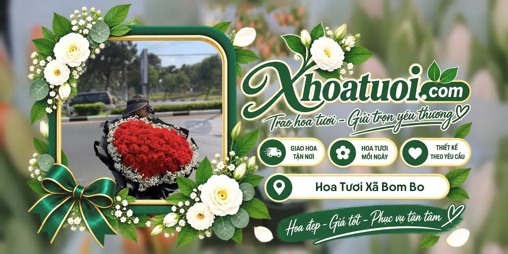Shop hoa tươi Xã Bom Bo, Đồng Nai hỗ trợ chọn mẫu theo dịp và nhu cầu
