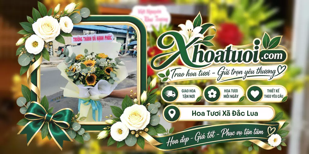 Mẫu hoa tươi đặt giao tại Xã Đắc Lua, Đồng Nai