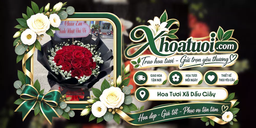 Shop hoa tươi Xã Dầu Giây, Đồng Nai hỗ trợ chọn mẫu theo dịp và phong cách