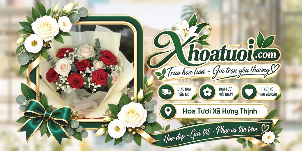 Mẫu hoa tươi đặt giao tại Xã Hưng Thịnh, Đồng Nai