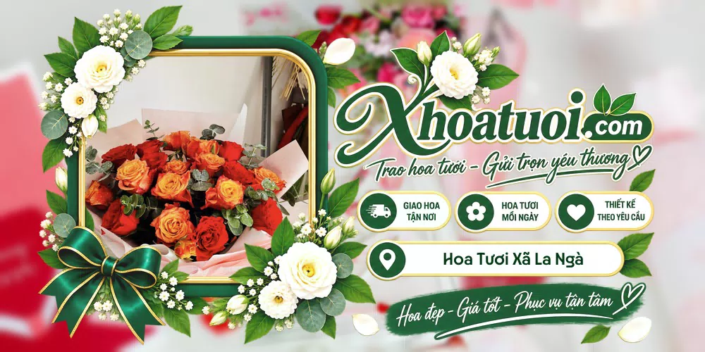 Mẫu hoa tươi đặt giao tại Xã La Ngà, Đồng Nai