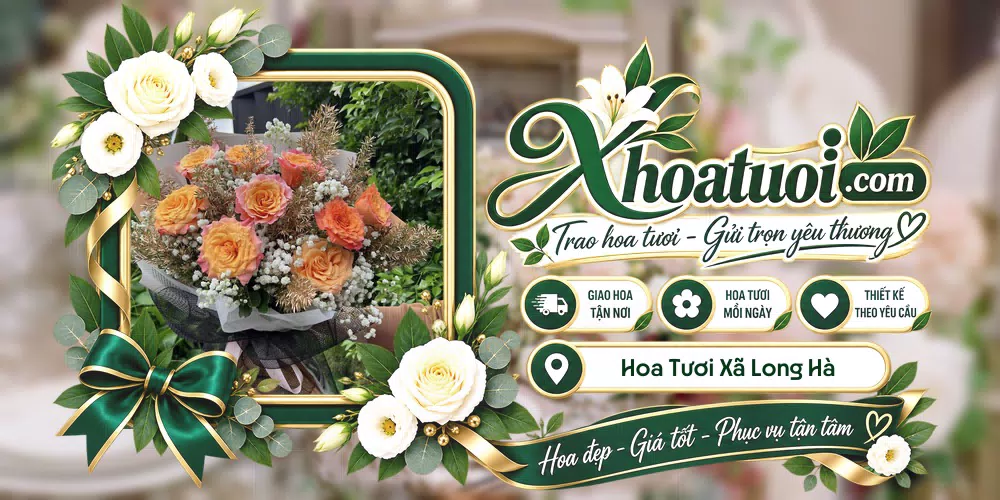 Mẫu hoa tươi đặt giao tại Xã Long Hà, Đồng Nai