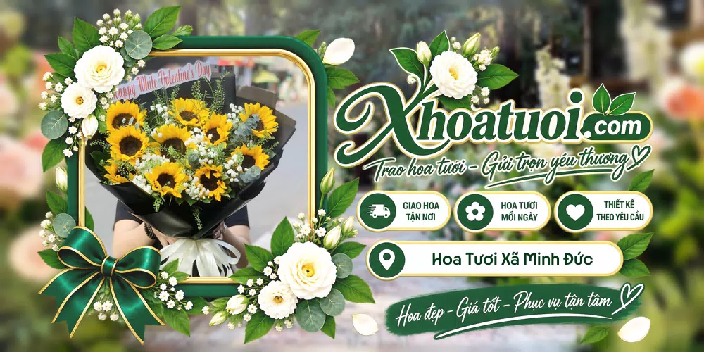 Mẫu hoa tươi đặt giao tại Xã Minh Đức, Đồng Nai