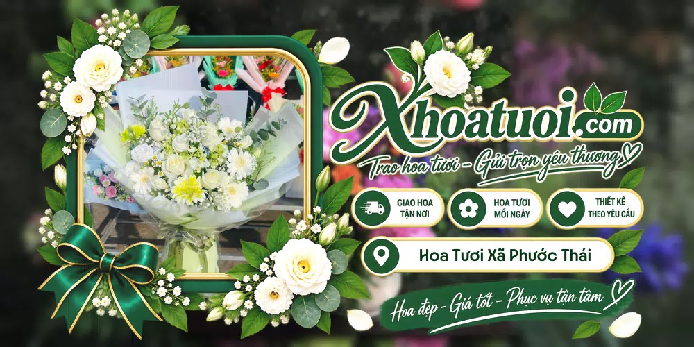 Shop hoa tươi Xã Phước Thái, Đồng Nai hỗ trợ chọn mẫu theo dịp và phong cách
