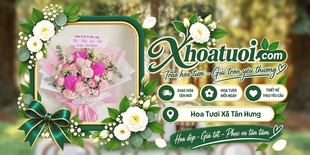 Mẫu hoa tươi đặt giao tại Xã Tân Hưng, Đồng Nai