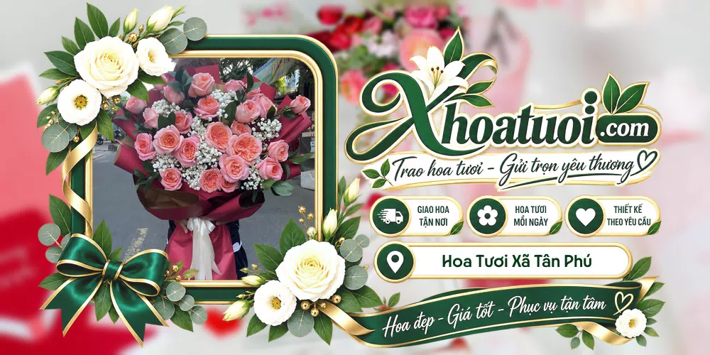 Mẫu hoa tươi đặt giao tại Xã Tân Phú, Đồng Nai