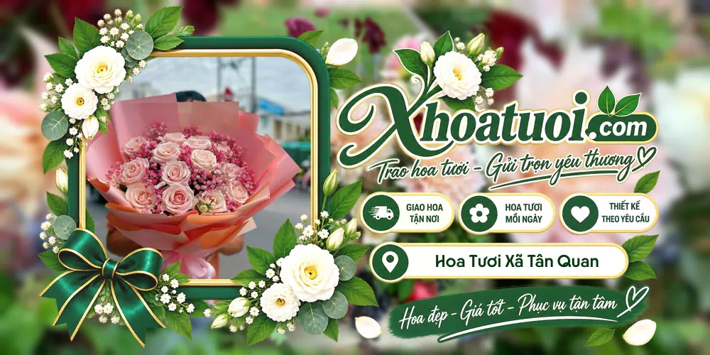Mẫu hoa tươi đặt giao tại Xã Tân Quan, Đồng Nai