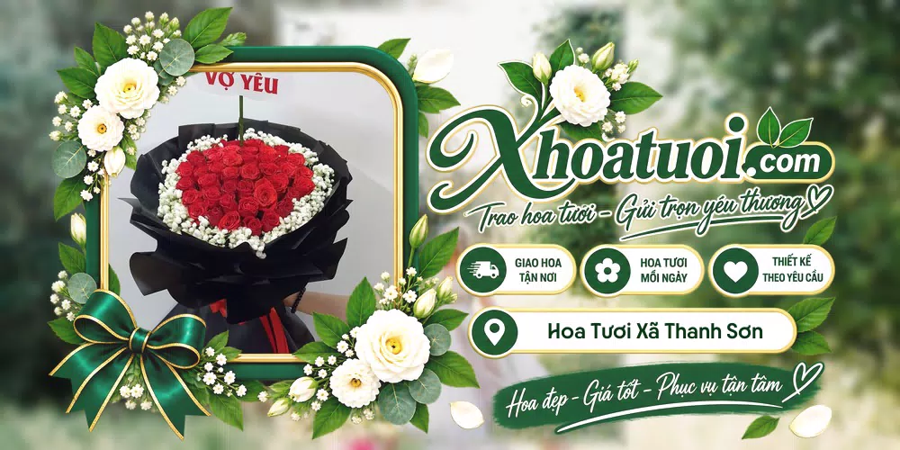 Mẫu hoa tươi đặt giao tại Xã Thanh Sơn, Đồng Nai