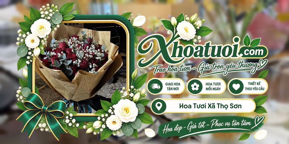 Mẫu hoa tươi đặt giao tại Xã Thọ Sơn, Đồng Nai
