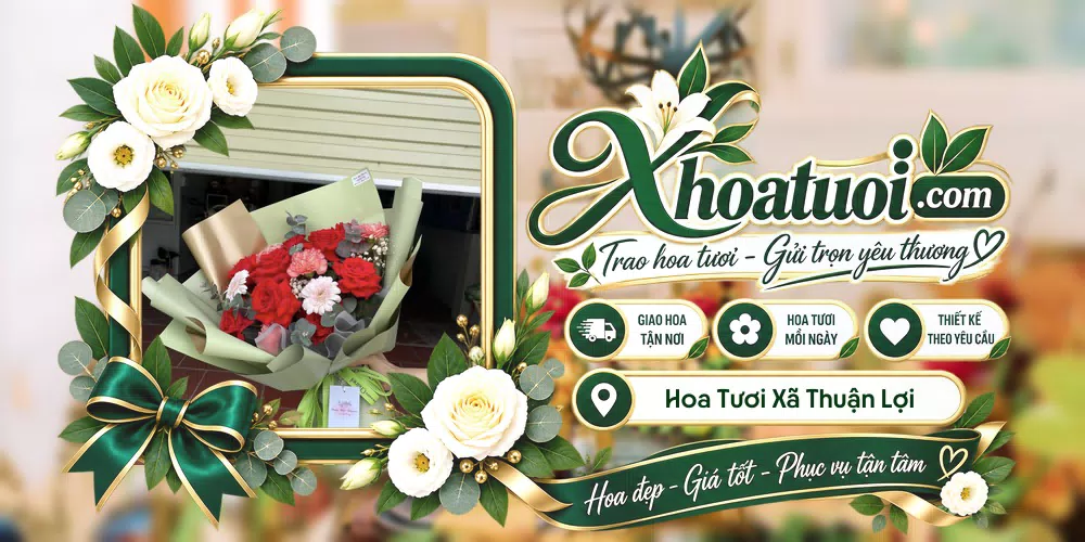 Mẫu hoa tươi đặt giao tại Xã Thuận Lợi, Đồng Nai