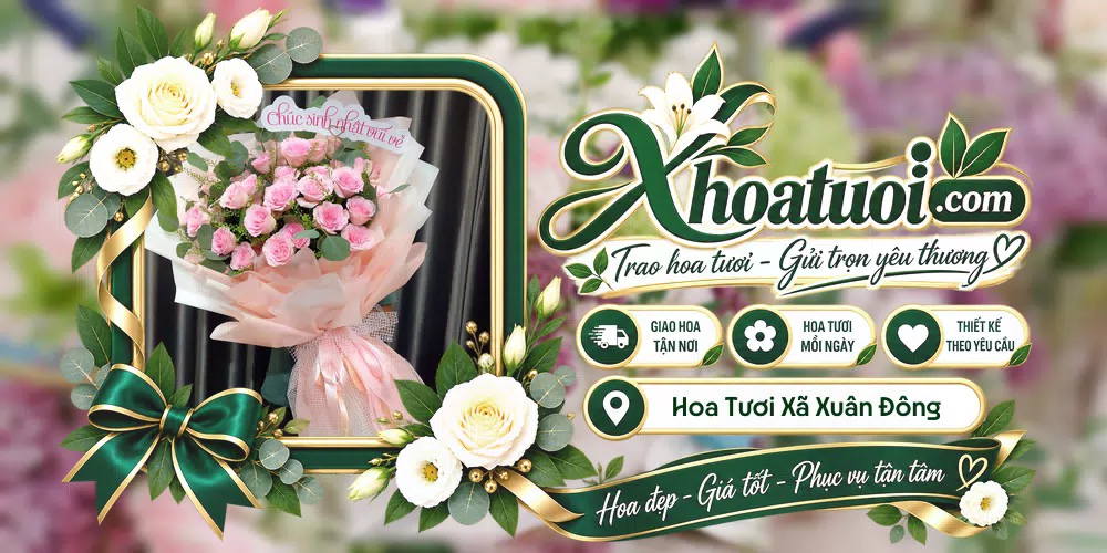 Shop hoa tươi Xã Xuân Đông, Đồng Nai hỗ trợ chọn mẫu theo dịp và phong cách