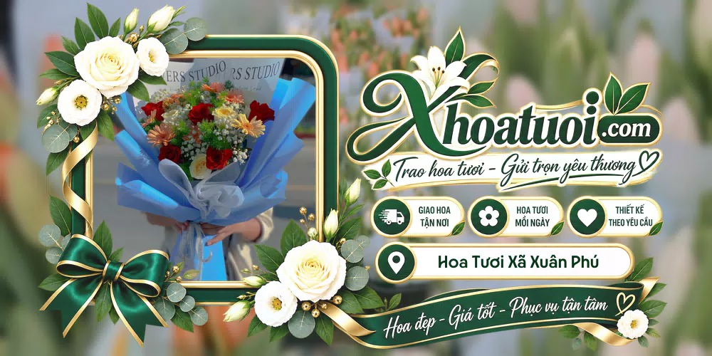 Shop hoa tươi Xã Xuân Phú, Đồng Nai hỗ trợ chọn mẫu theo dịp và người nhận