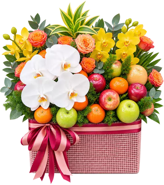 Giỏ Trái Cây Phối Lan Trắng