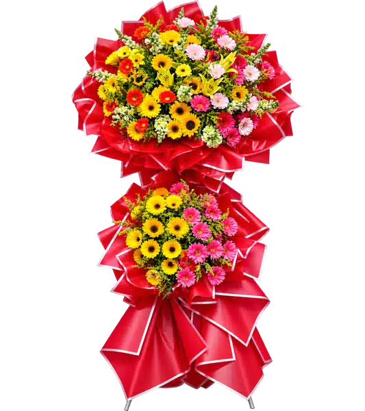 Kệ Hoa Hướng Dương Tông Đỏ Vàng (Lớn) – Mẫu 1149