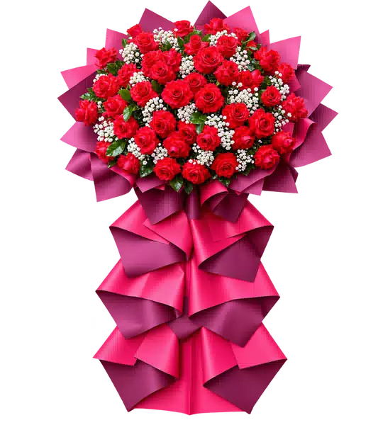 Kệ Hoa Một Tầng Hồng Tông Đỏ