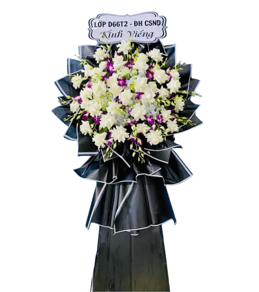 Kệ Hoa Tang 1 Tầng Dáng Tròn mang sắc Trắng