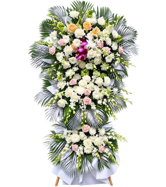 Kệ Hoa Viếng Tím Hồng (Vừa) – Mẫu 1432