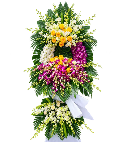 Kệ Hoa Viếng Tím Hồng (Vừa) – Mẫu 1476