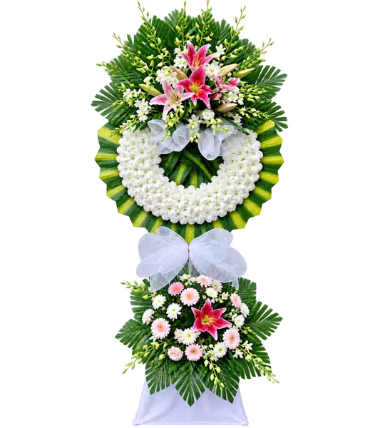 Kệ Hoa Viếng Tím Hồng (Vừa) – Mẫu 1310