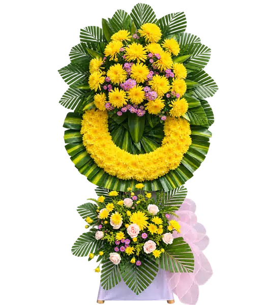 Kệ Hoa Viếng Tím Hồng (Vừa) – Mẫu 1499