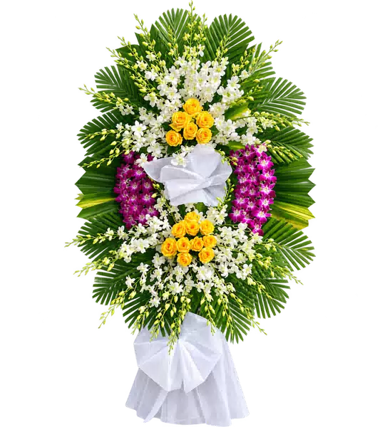 Kệ Hoa Viếng Tím Hồng (Vừa) – Mẫu 1907