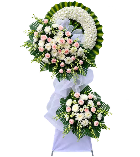 Kệ Hoa Viếng Tím Hồng (Vừa) – Mẫu 1301