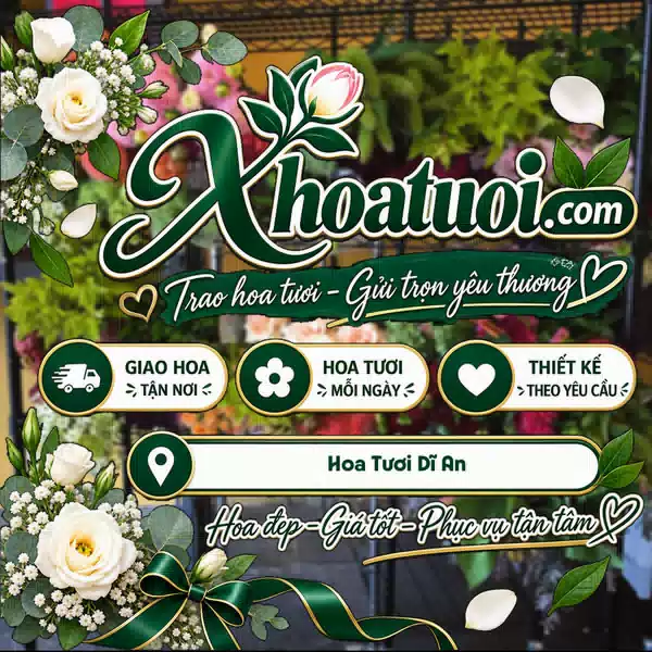 Shop Hoa Tươi Dĩ An, Hồ Chí Minh - Đặt Hoa Giao Nhanh