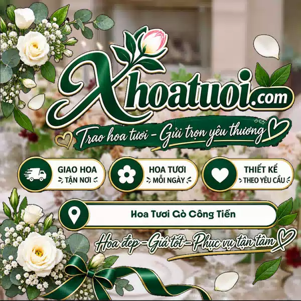 Shop Hoa Tươi Gò Công Tiền Giang, Đồng Tháp - Đặt Hoa Online